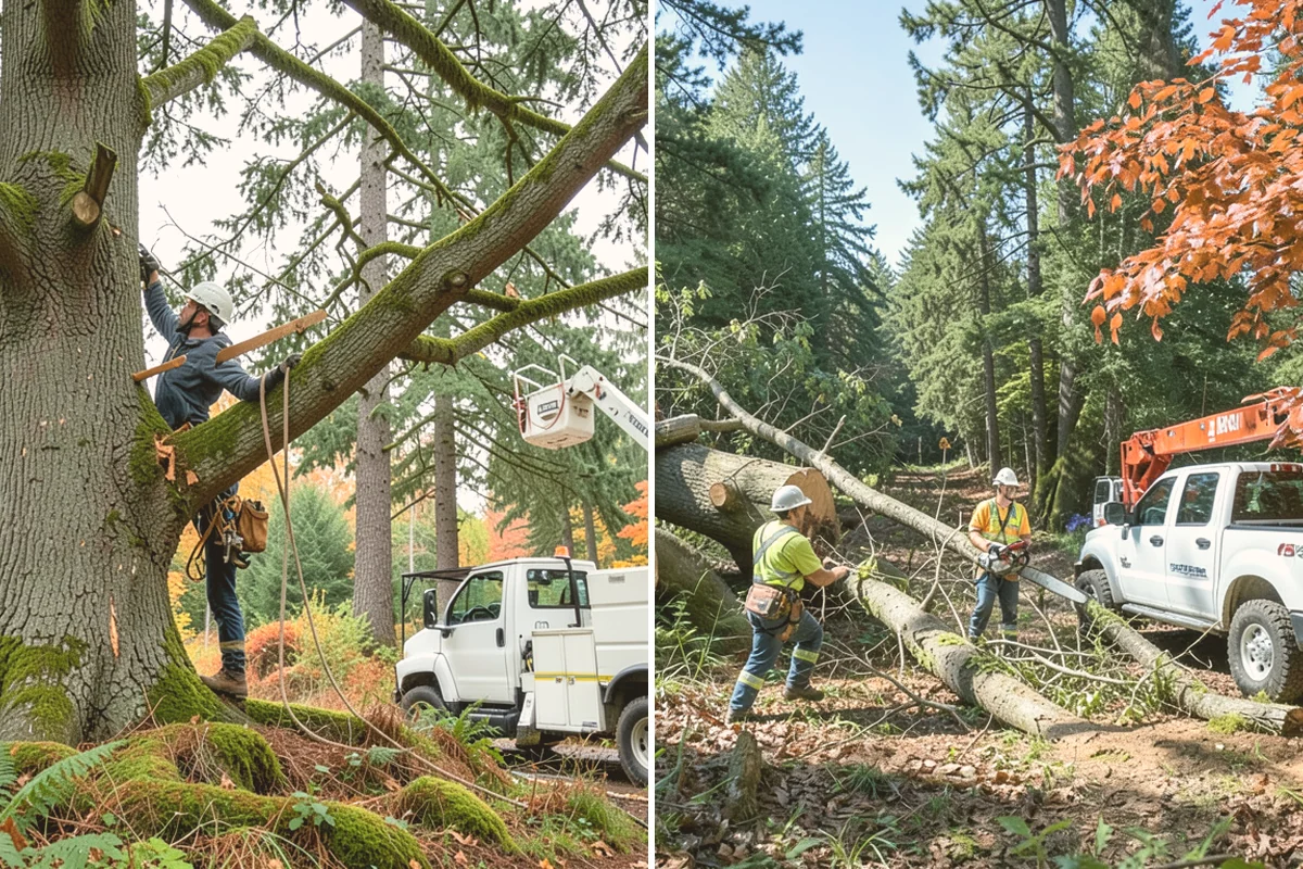 Lumber milling in Bothell, King County, WA - Sort material by type and size