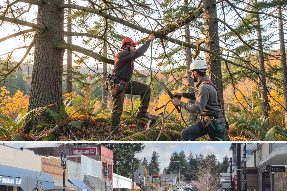 Lumber milling in Bothell, King County, WA - Milling can generally occur year-round in the Puget Sound region but may be delayed during heavy rain or snow that compromises...
