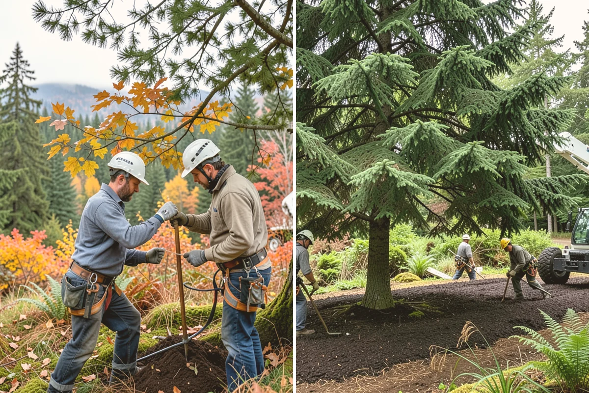 Lumber milling in Brier, Snohomish County, WA - Sort material by type and size