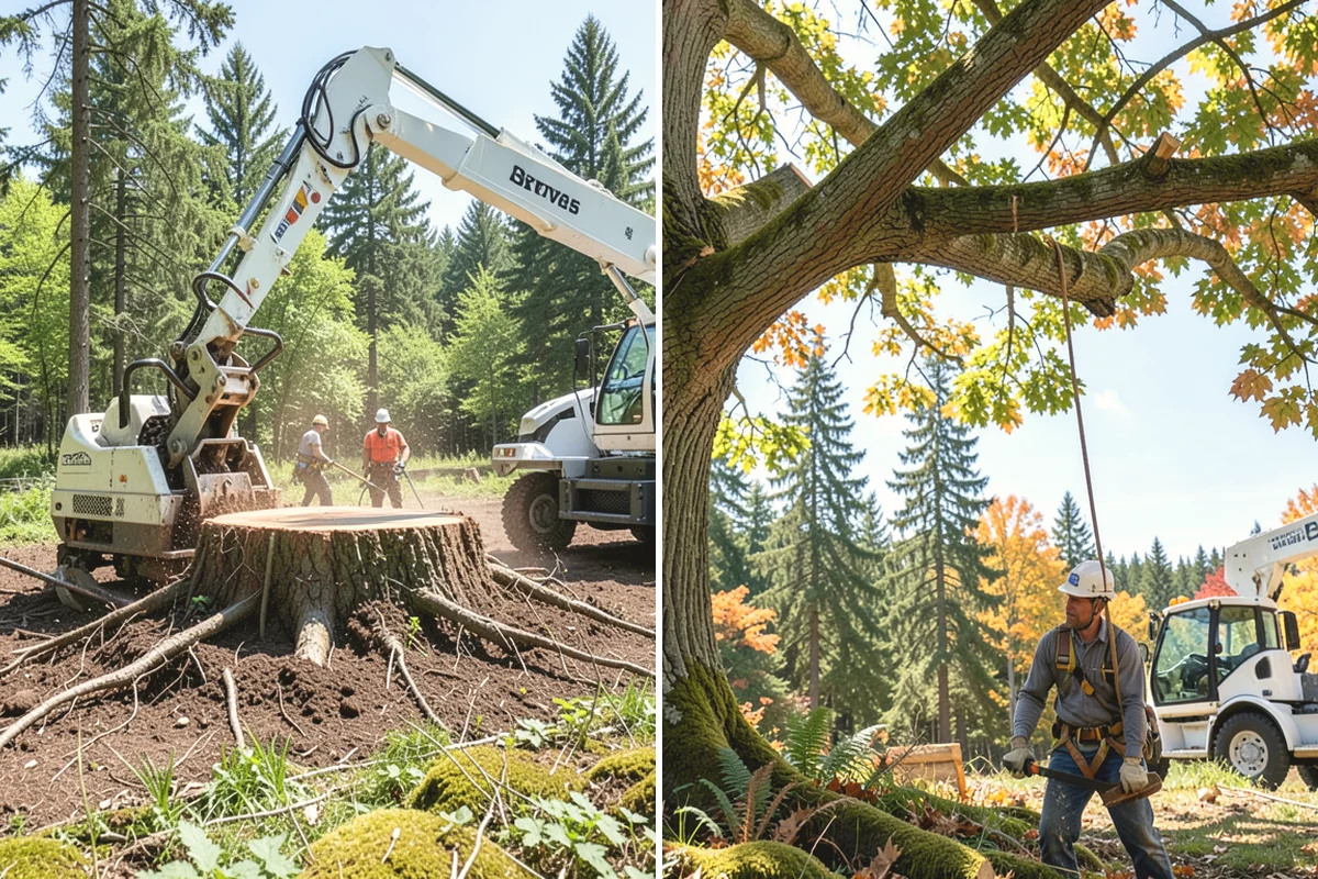 Lumber milling in Carbonado, Pierce County, WA - Sort material by type and size