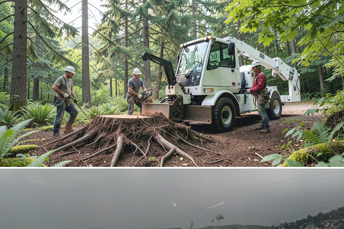 Lumber milling in Des Moines, King County, WA - Milling can generally occur year-round in the Puget Sound region but may be delayed during heavy rain or snow that compromises...