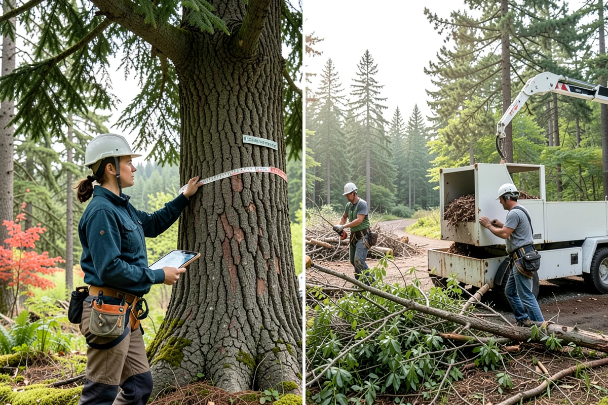 Lumber milling in Enumclaw, King County, WA - Sort material by type and size