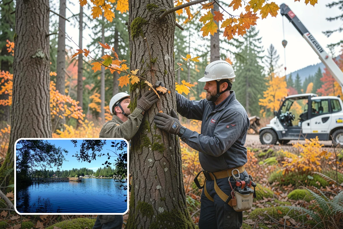 Lumber milling in Federal Way, King County, WA - Turns removed wood and debris into usable products