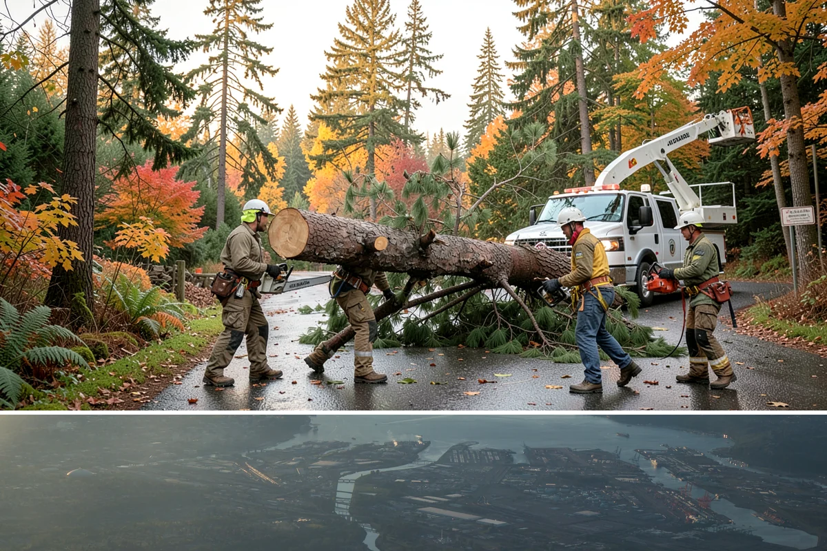 Lumber milling in Fife, Pierce County, WA - Milling can generally occur year-round in the Puget Sound region but may be delayed during heavy rain or snow that compromises...