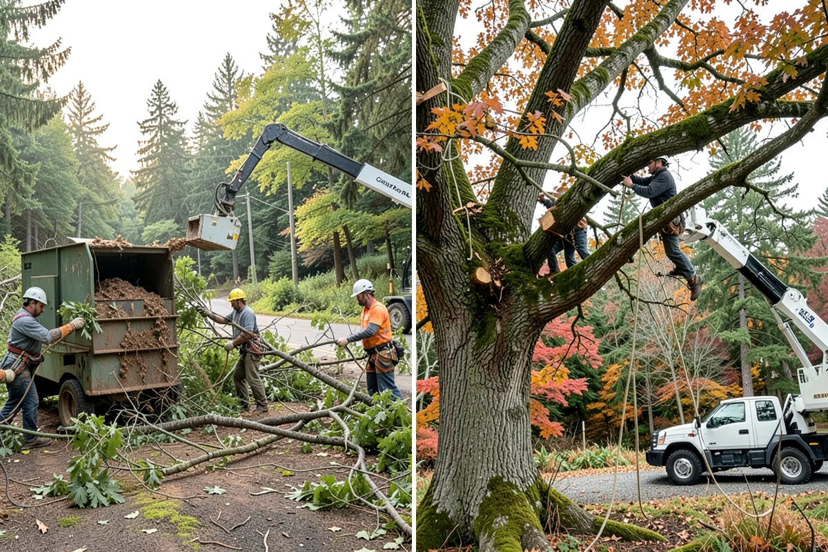 Lumber milling in Gig Harbor, Pierce County, WA - Sort material by type and size