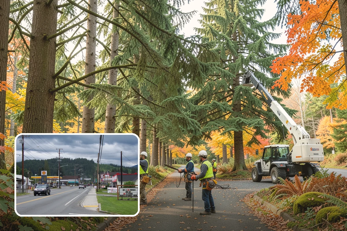 Lumber milling in Granite Falls, Snohomish County, WA - Turns removed wood and debris into usable products
