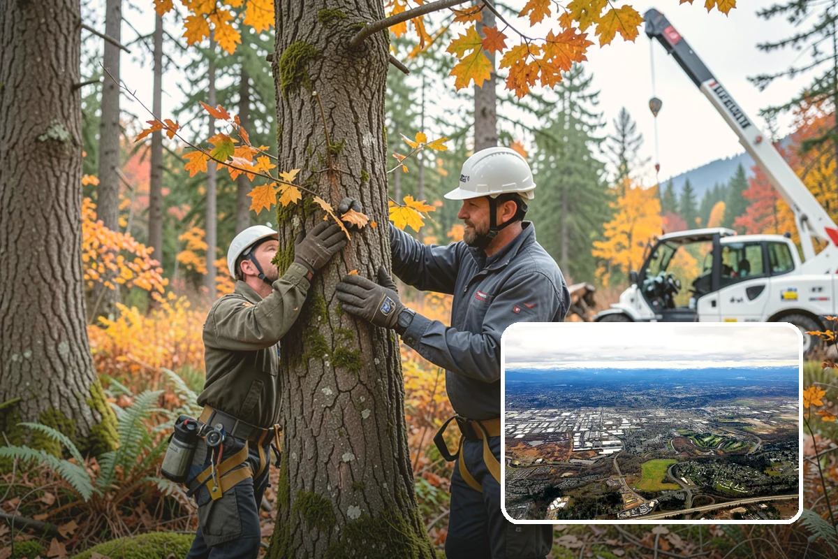 Lumber milling in Kent, King County, WA - Turns removed wood and debris into usable products