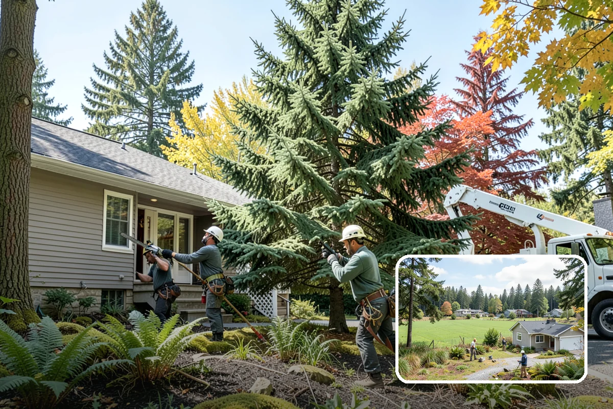 Lumber milling in Lyman, Skagit County, WA - Turns removed wood and debris into usable products