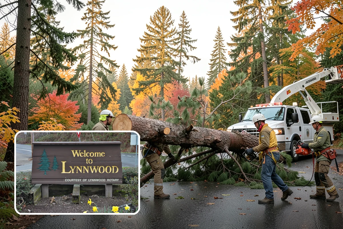 Lumber milling in Lynnwood, Snohomish County, WA - Turns removed wood and debris into usable products