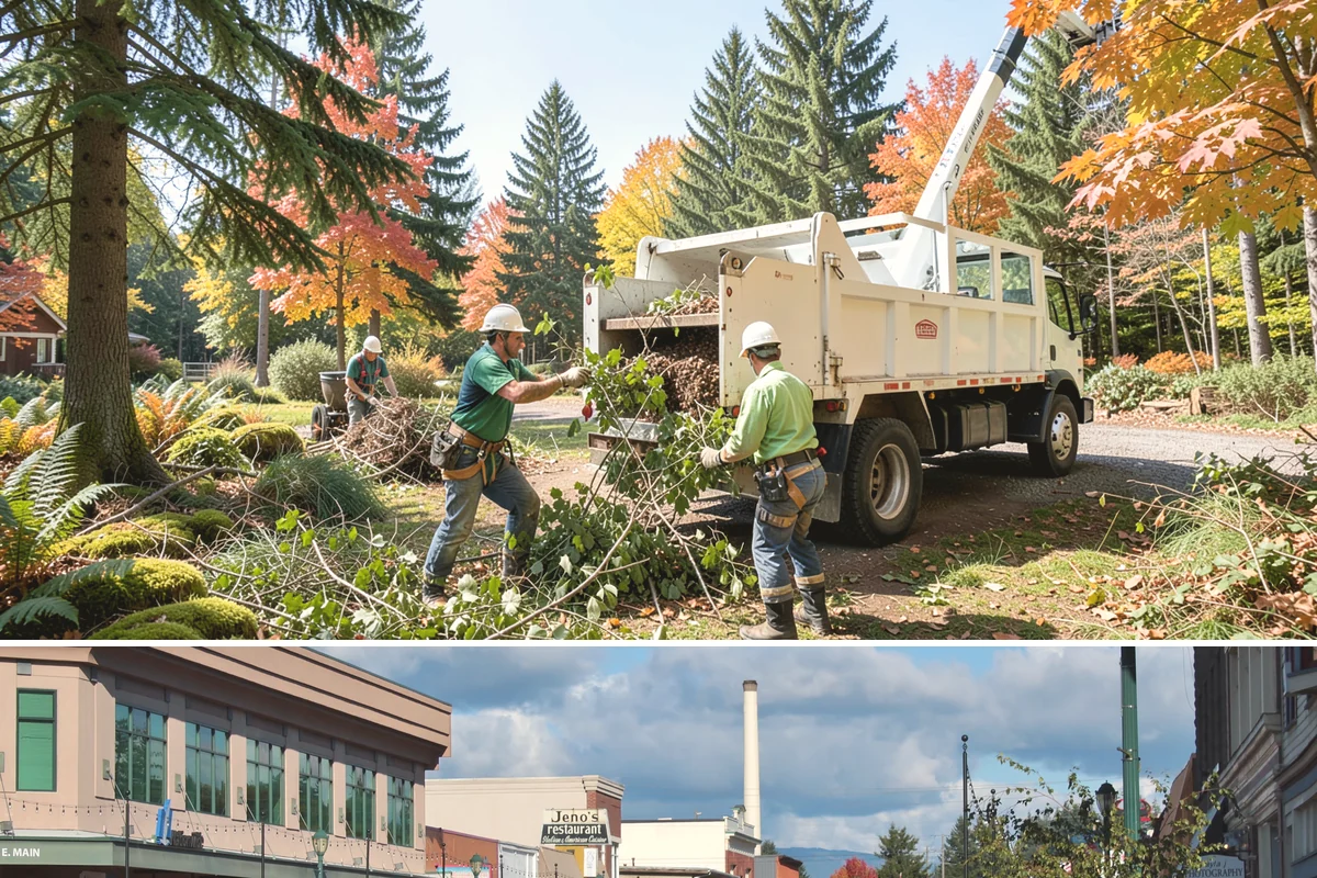 Lumber milling in Monroe, Snohomish County, WA - Milling can generally occur year-round in the Puget Sound region but may be delayed during heavy rain or snow that compromises...