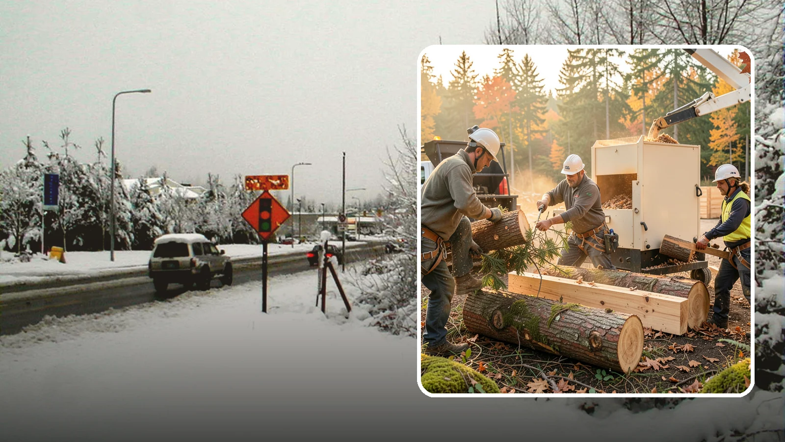 Lumber milling in Newcastle, King County, WA - The milling of logs into dimensional lumber.