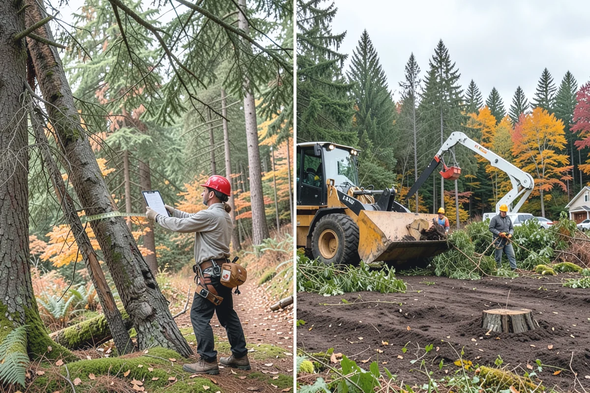 Lumber milling in Skykomish, King County, WA - Sort material by type and size