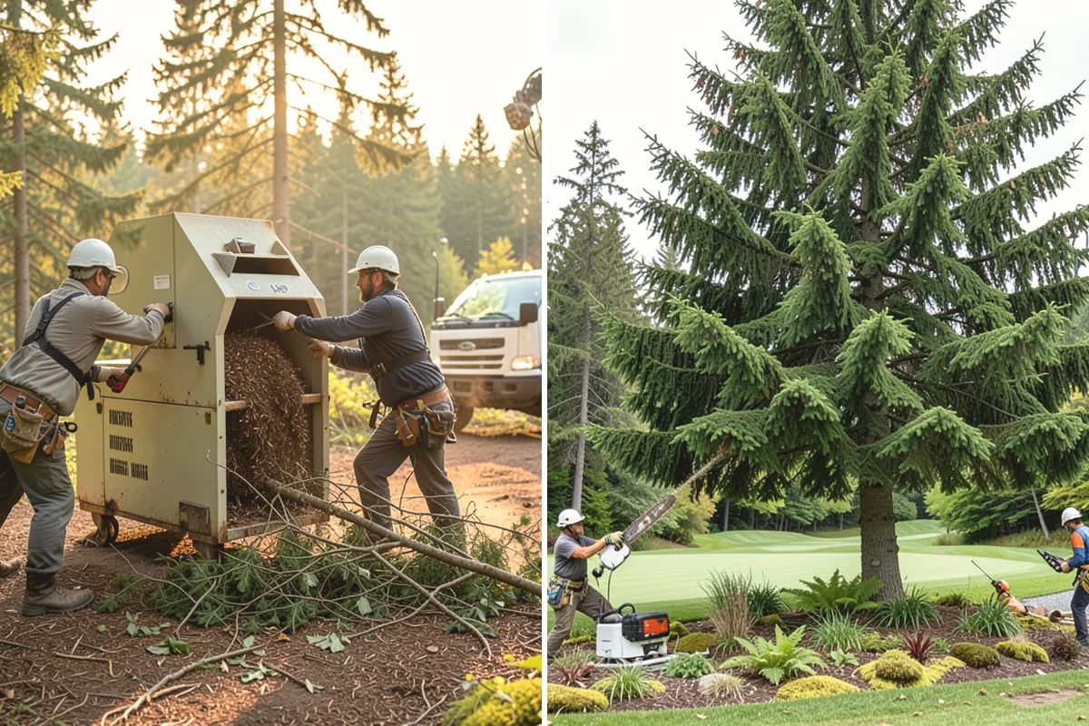 Lumber milling in Steilacoom, Pierce County, WA - Sort material by type and size