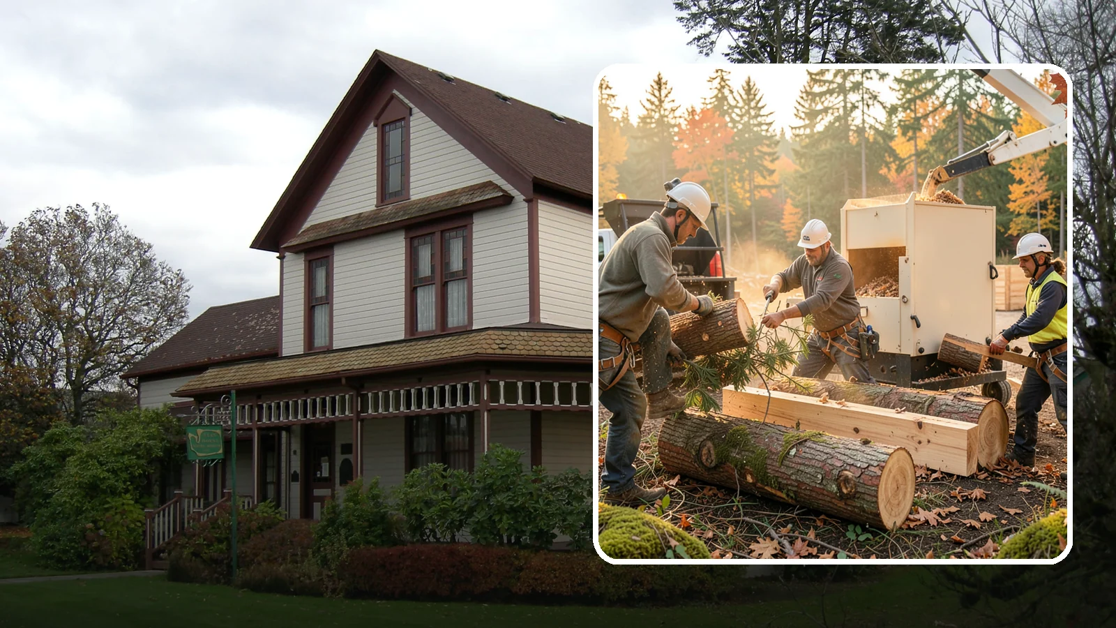 Lumber milling in Sumner, Pierce County, WA - The milling of logs into dimensional lumber.