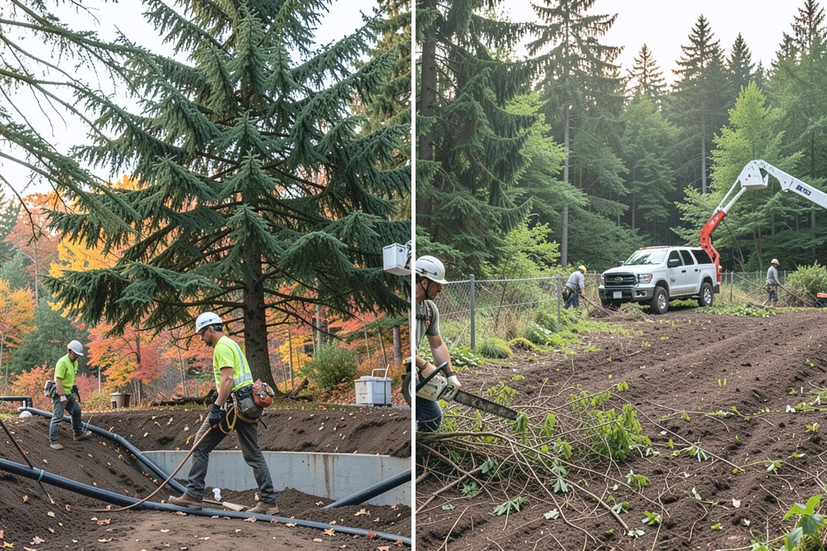 Lumber milling in Wilkeson, Pierce County, WA - Sort material by type and size