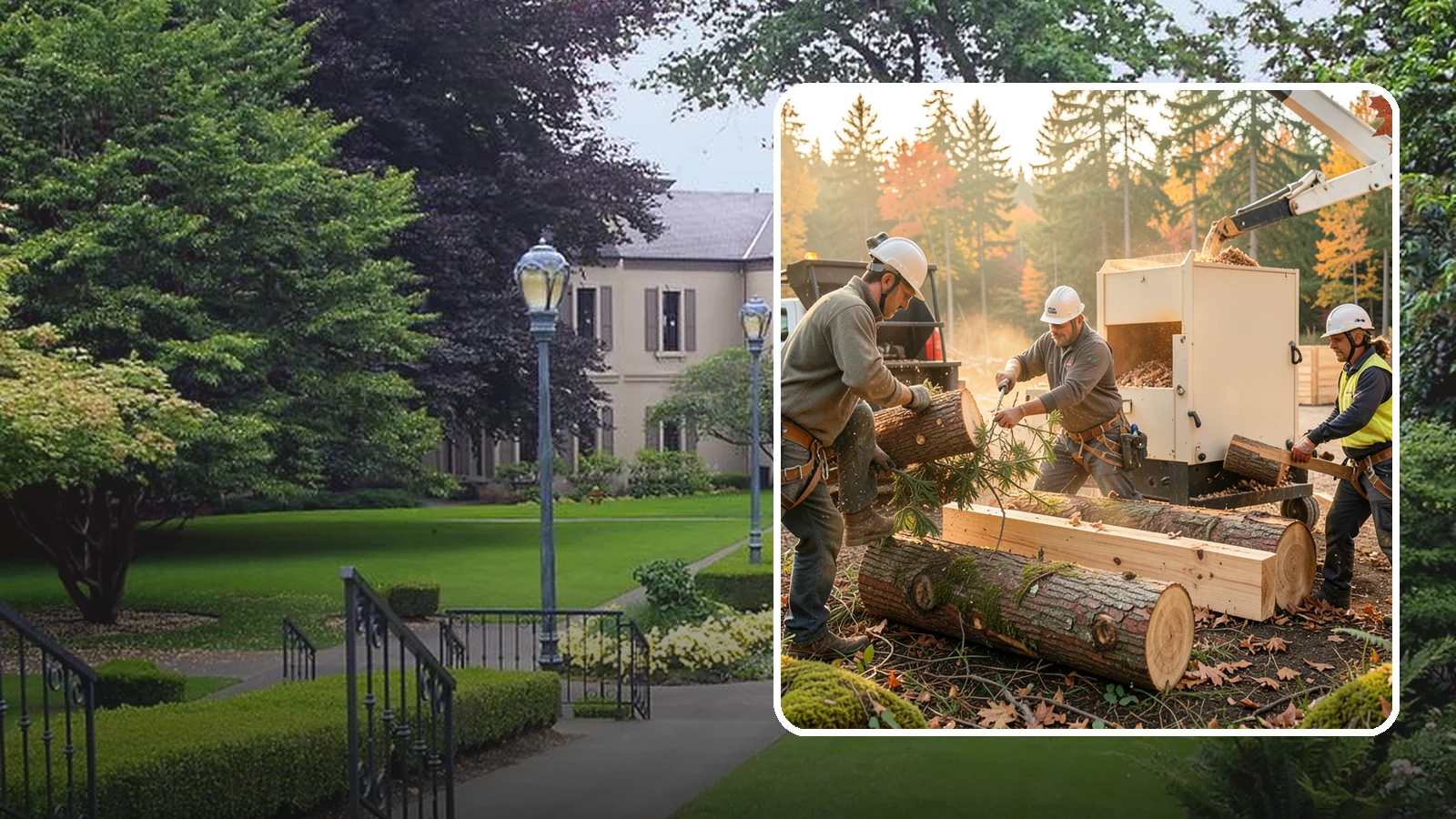 Lumber milling in Woodinville, King County, WA - The milling of logs into dimensional lumber.
