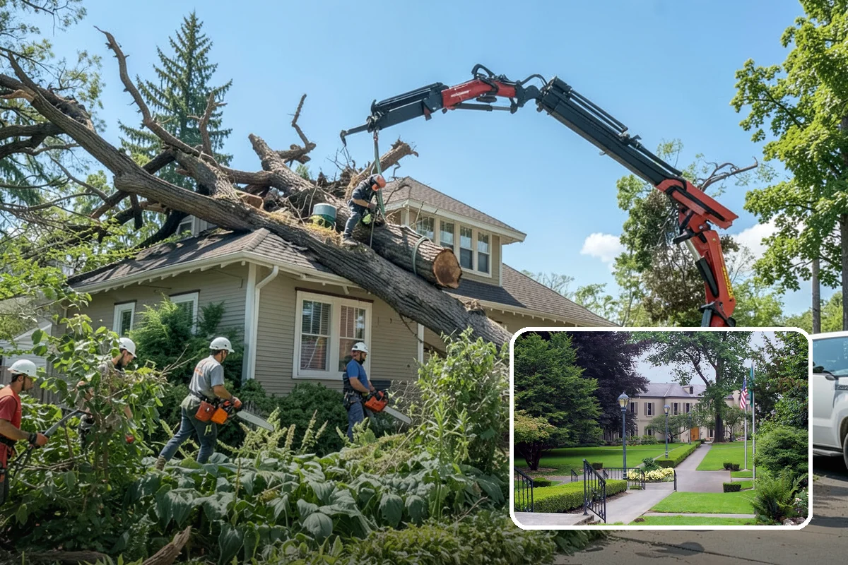 Lumber milling in Woodinville, King County, WA - Turns removed wood and debris into usable products