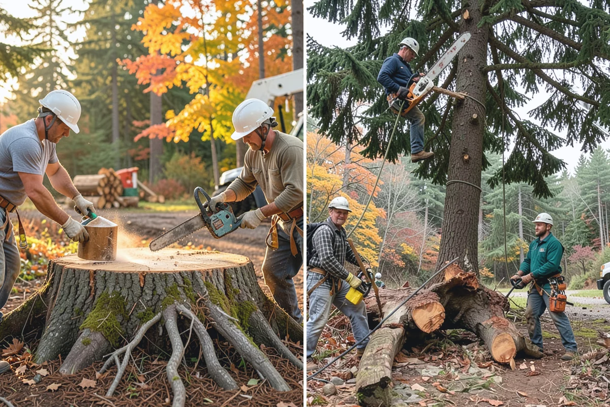 Lumber milling in Woodinville, King County, WA - Sort material by type and size
