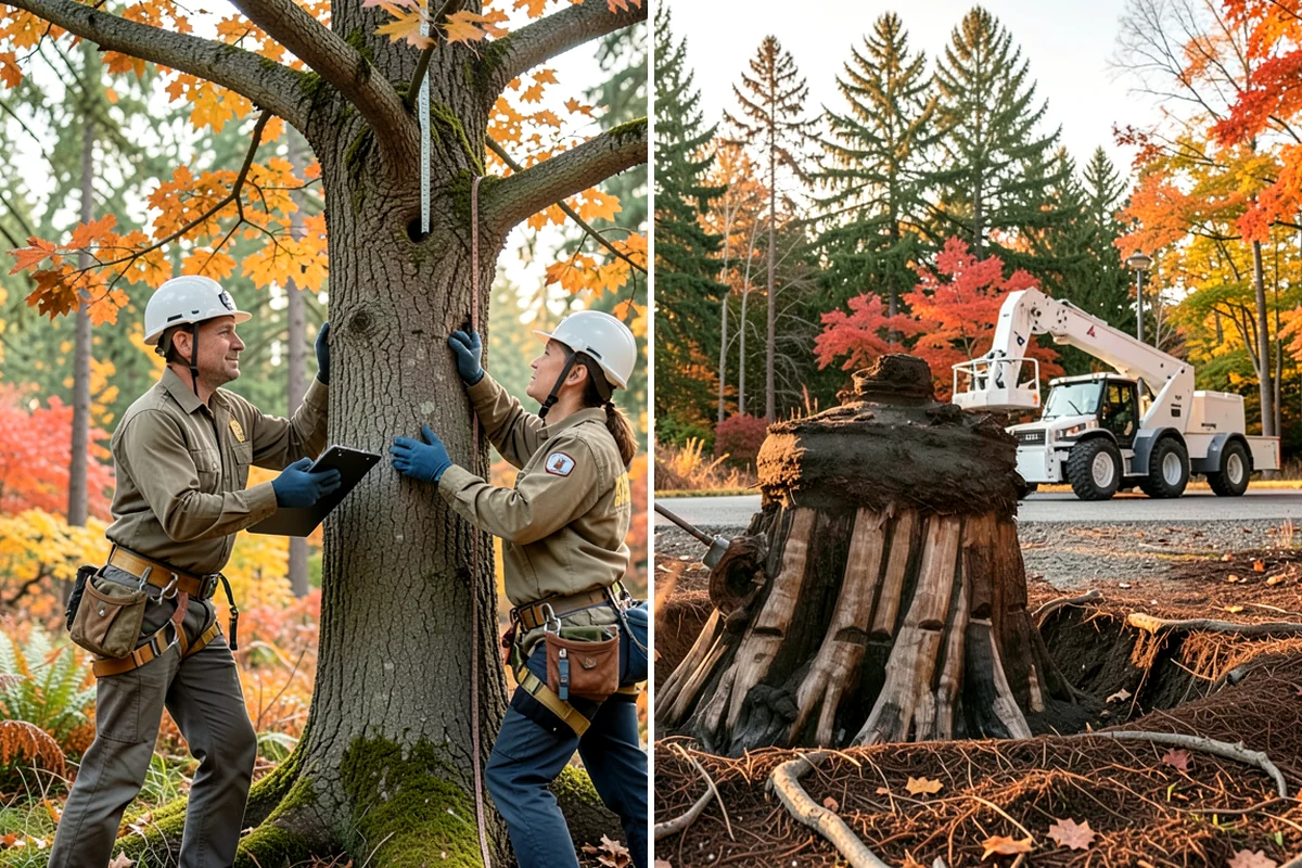 Mulching in Arlington, Snohomish County, WA - Inspect the tree and its site