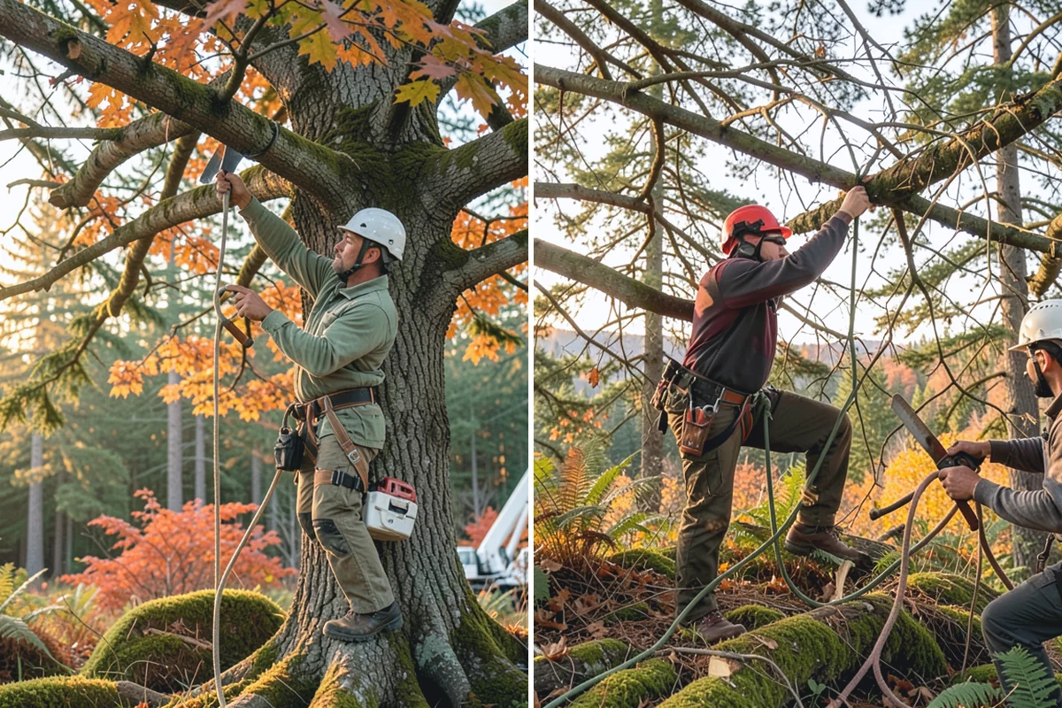 Mulching in Beaux Arts Village, King County, WA - Inspect the tree and its site