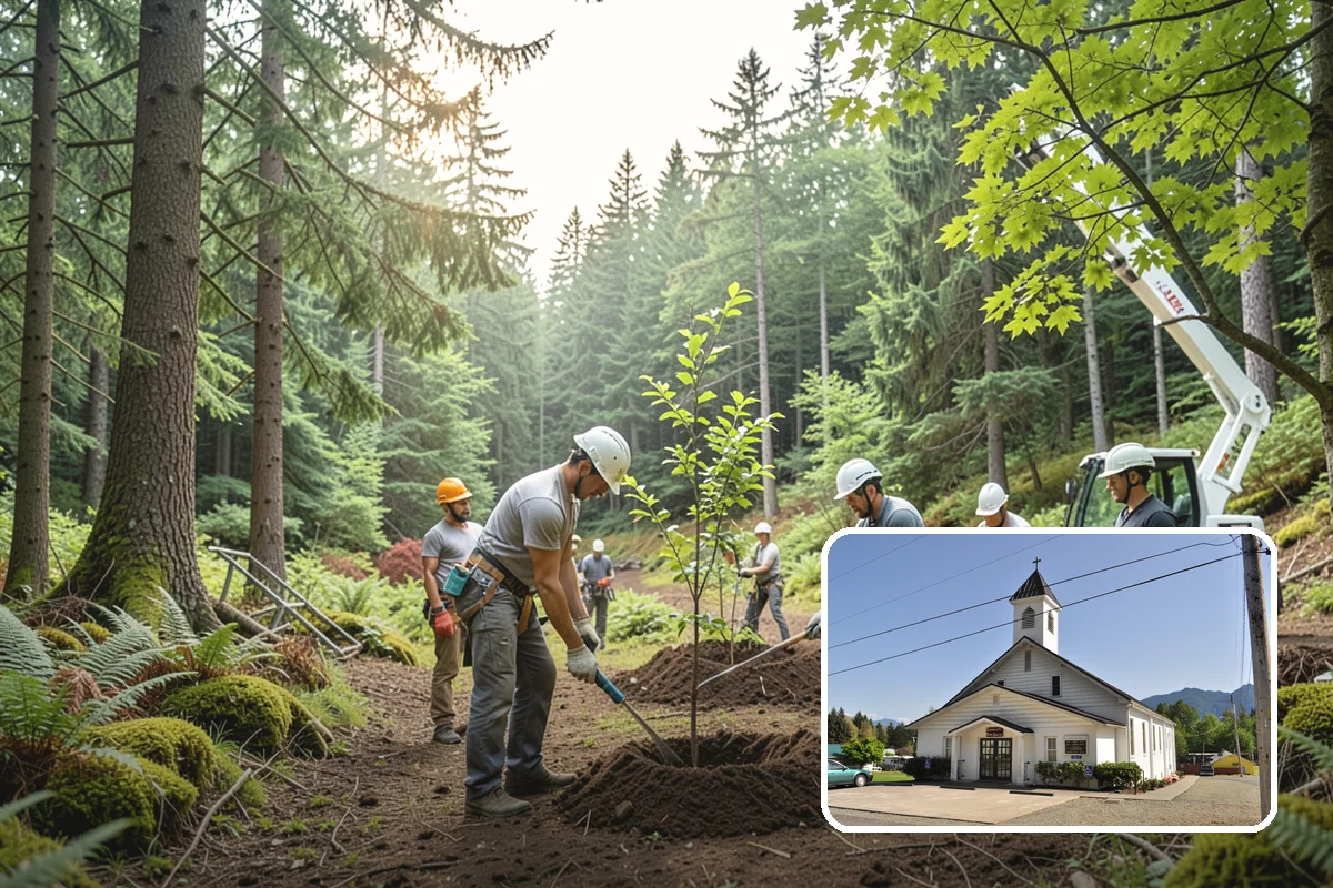 Mulching in Concrete, Skagit County, WA - Supports long-term tree health and stability