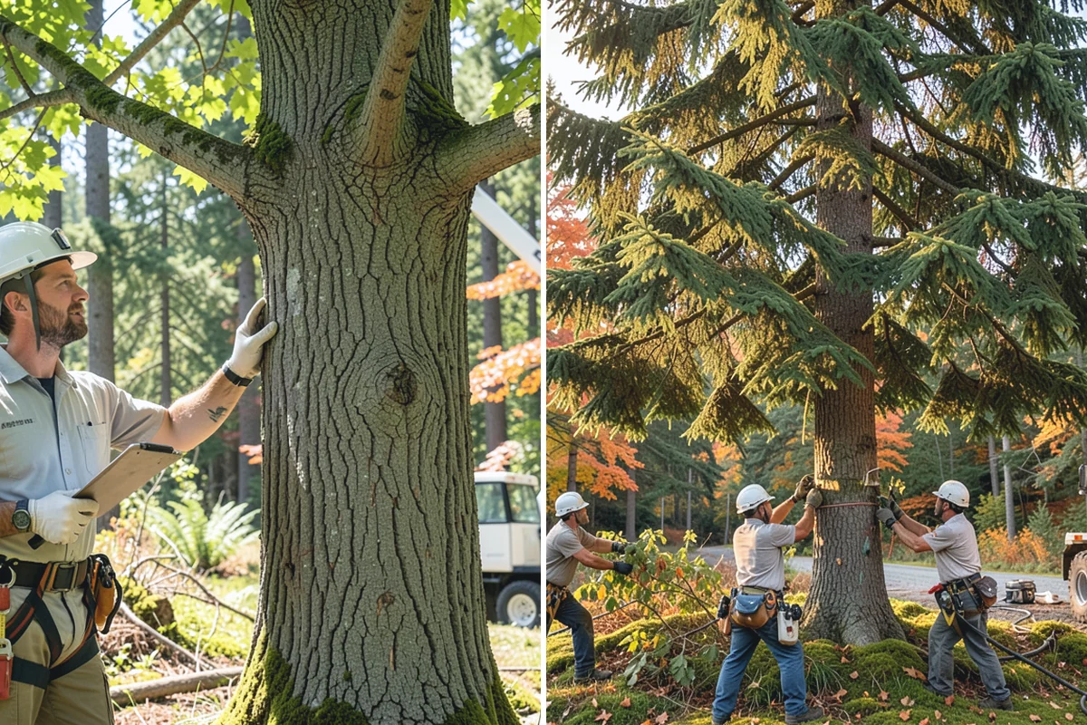 Mulching in Coupeville, Island County, WA - Inspect the tree and its site