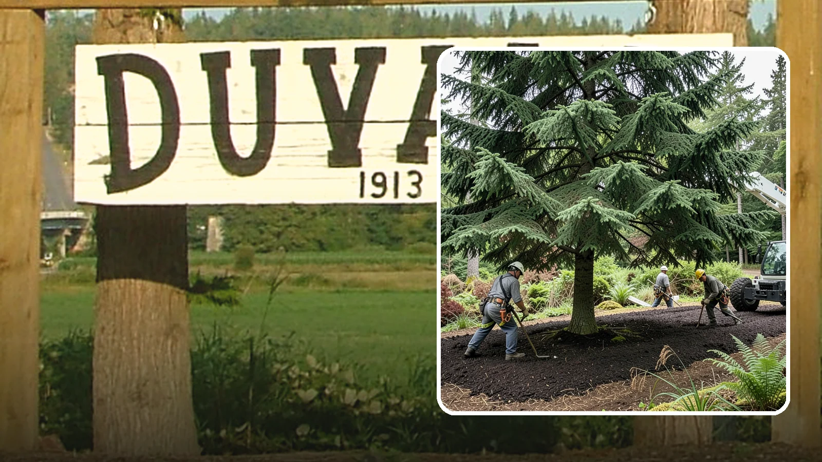 Mulching in Duvall, King County, WA - The application of mulch over the root zone.