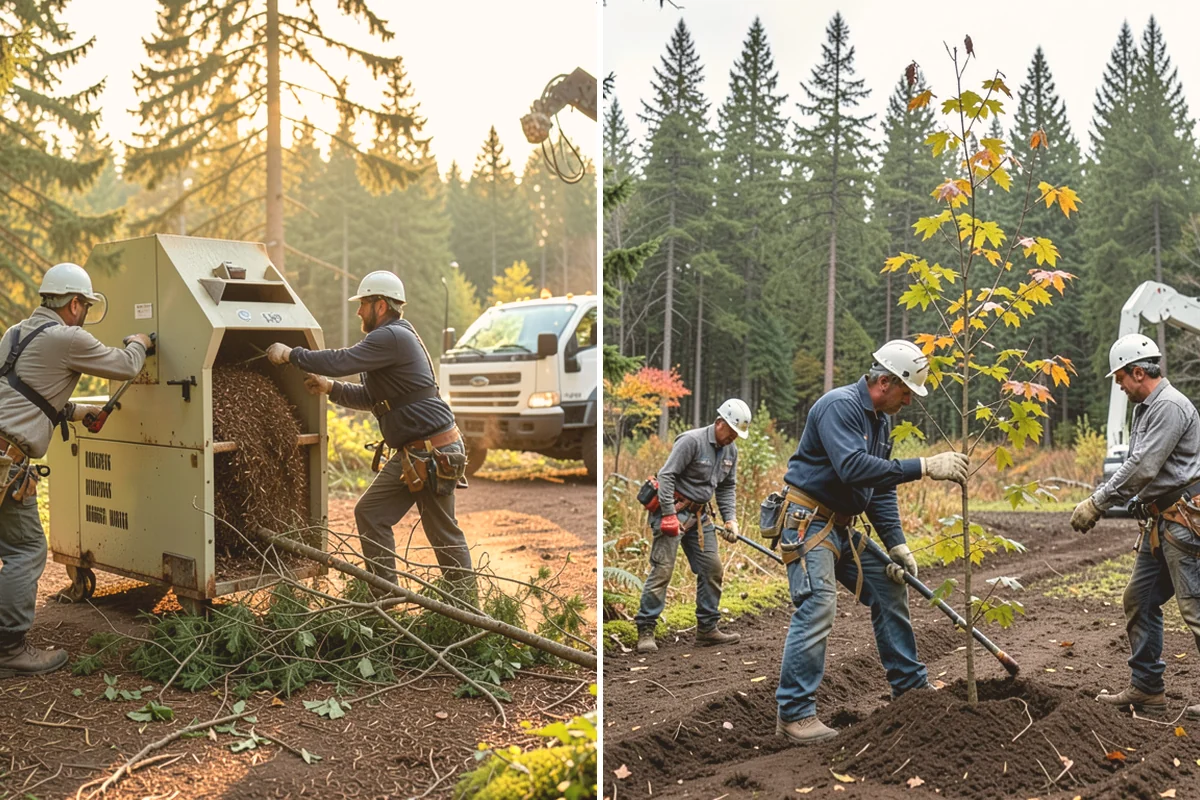 Mulching in Eatonville, Pierce County, WA - Inspect the tree and its site