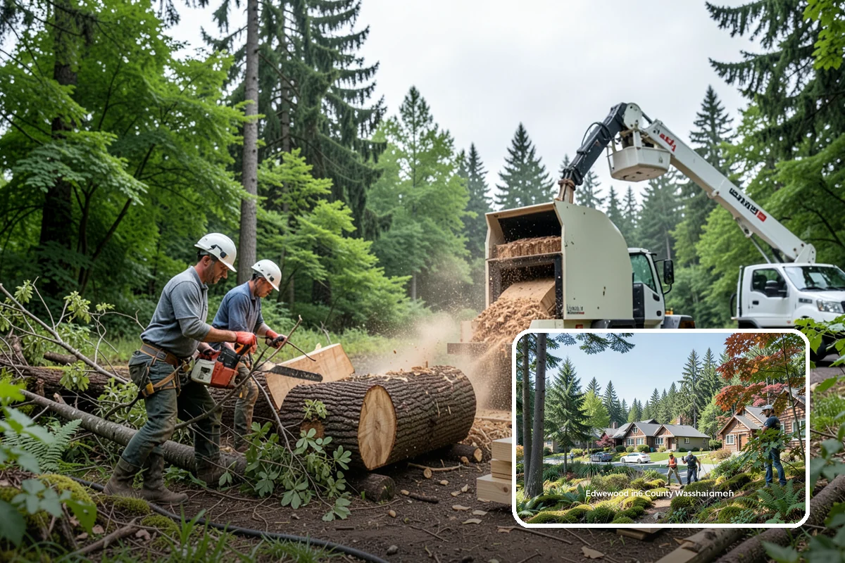 Mulching in Edgewood, Pierce County, WA - Supports long-term tree health and stability