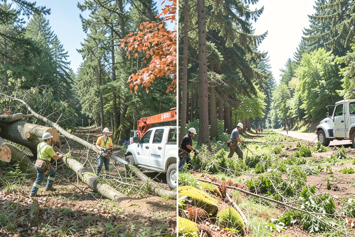 Mulching in Edgewood, Pierce County, WA - Inspect the tree and its site