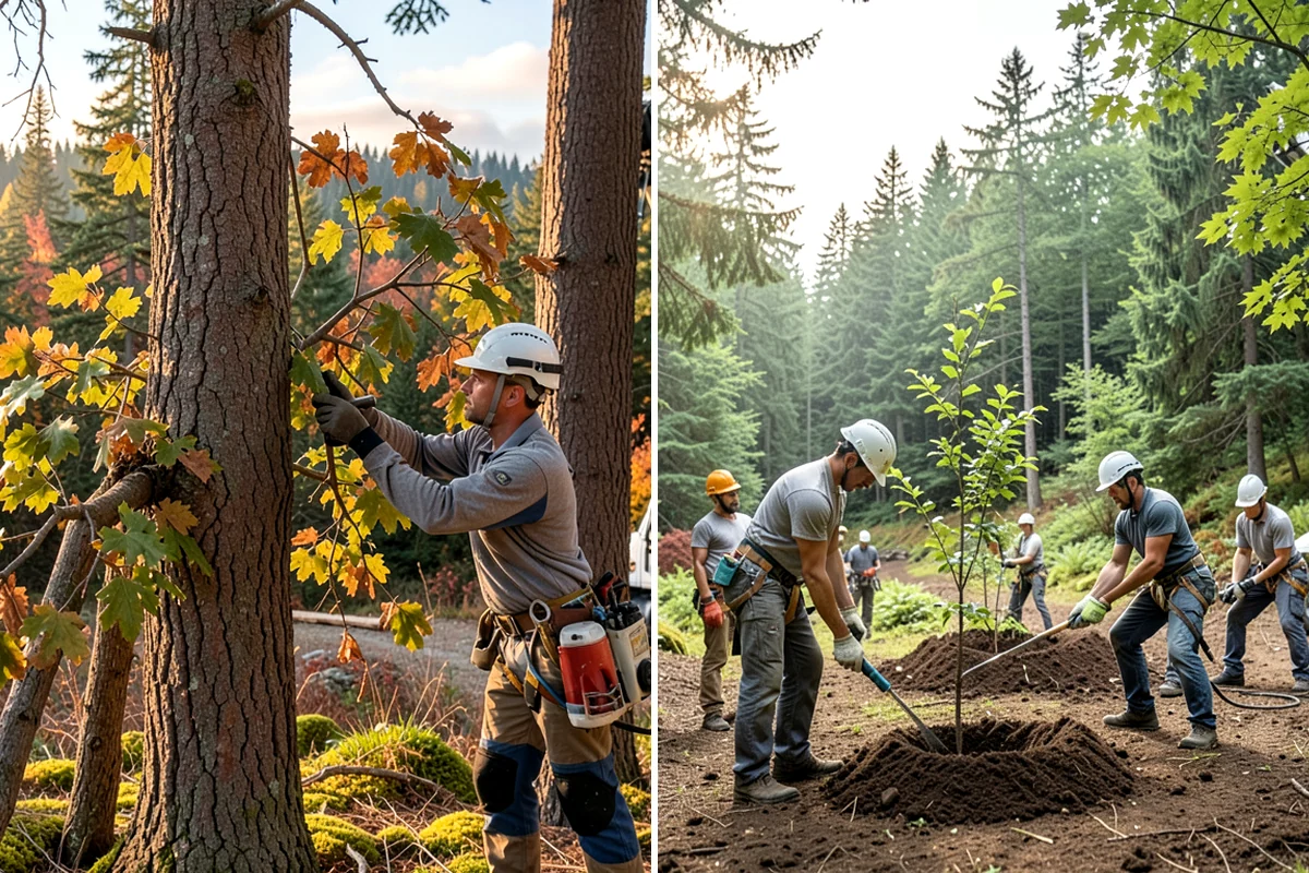 Mulching in Gig Harbor, Pierce County, WA - Inspect the tree and its site