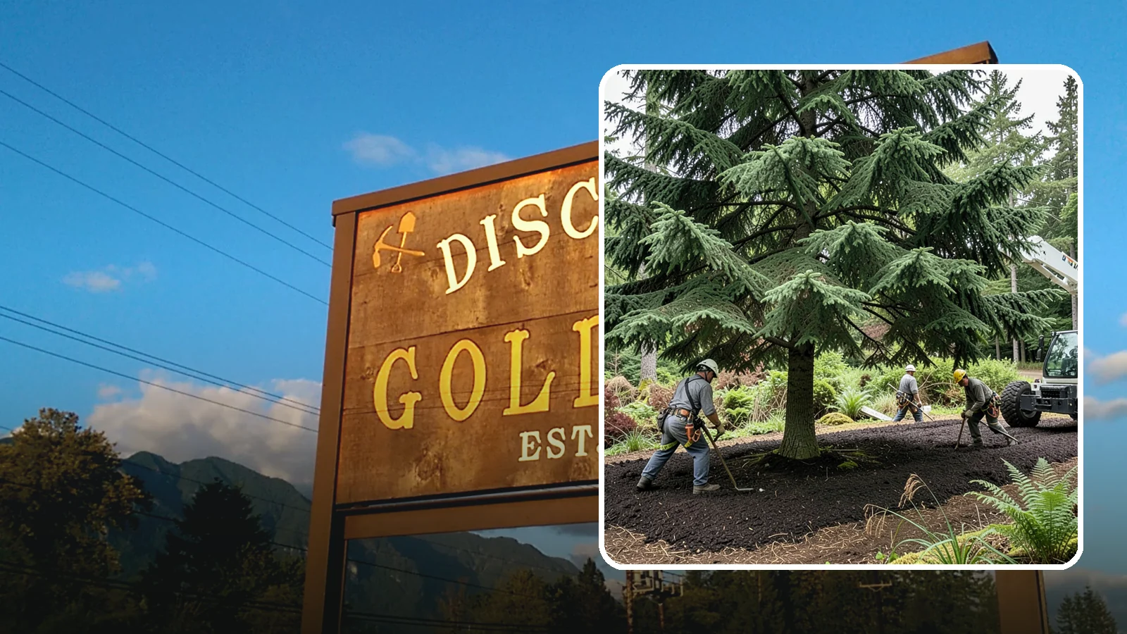 Mulching in Gold Bar, Snohomish County, WA - The application of mulch over the root zone.
