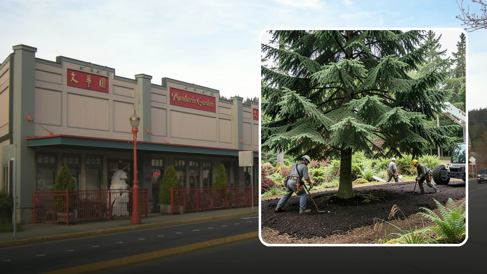 Mulching in Issaquah, King County, WA - The application of mulch over the root zone.