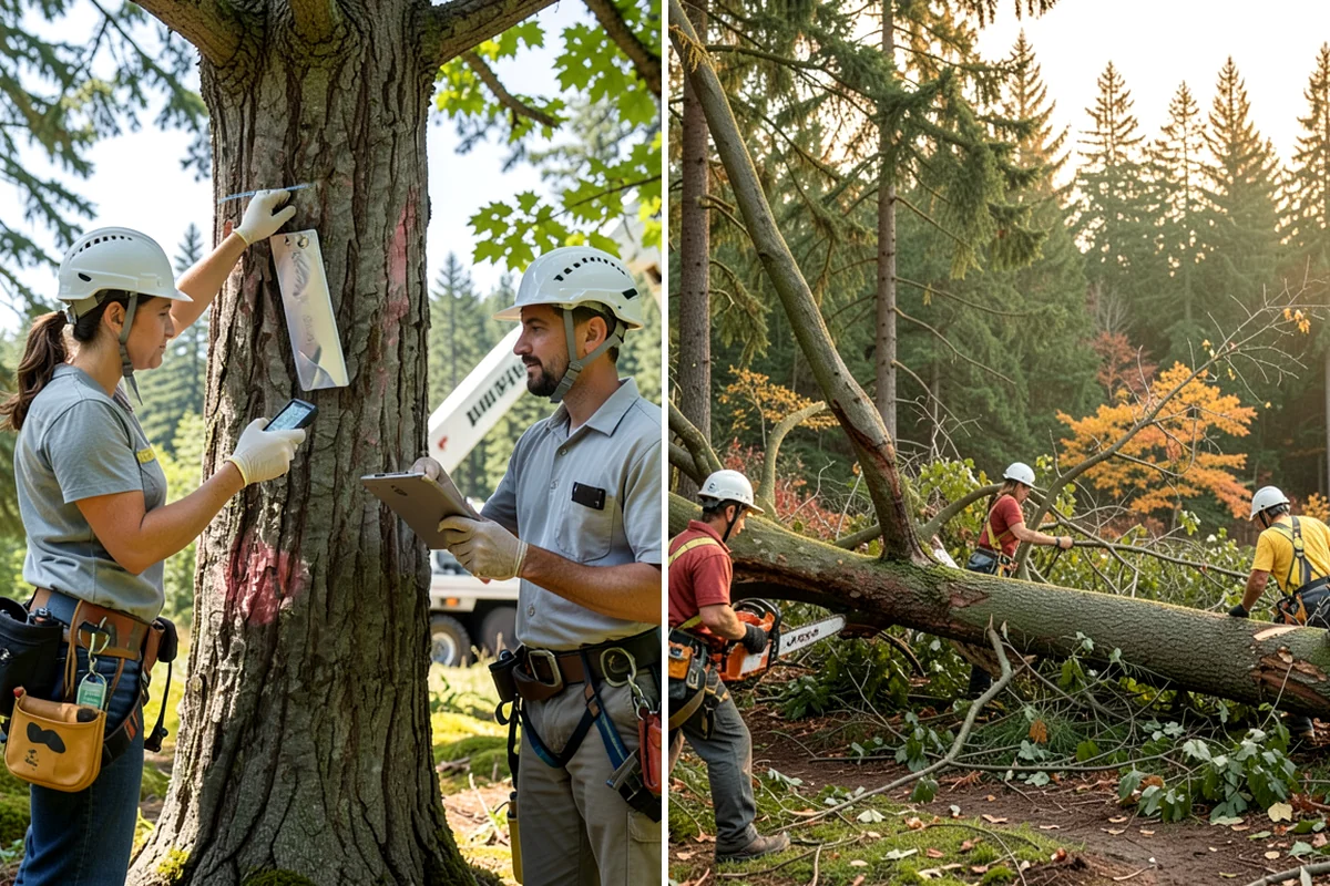 Mulching in Kenmore, King County, WA - Inspect the tree and its site