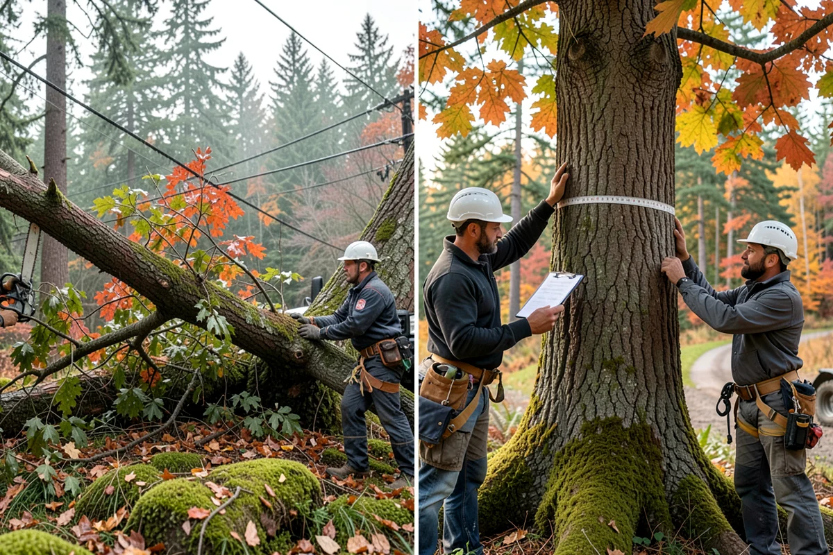 Mulching in Lake Forest Park, King County, WA - Inspect the tree and its site