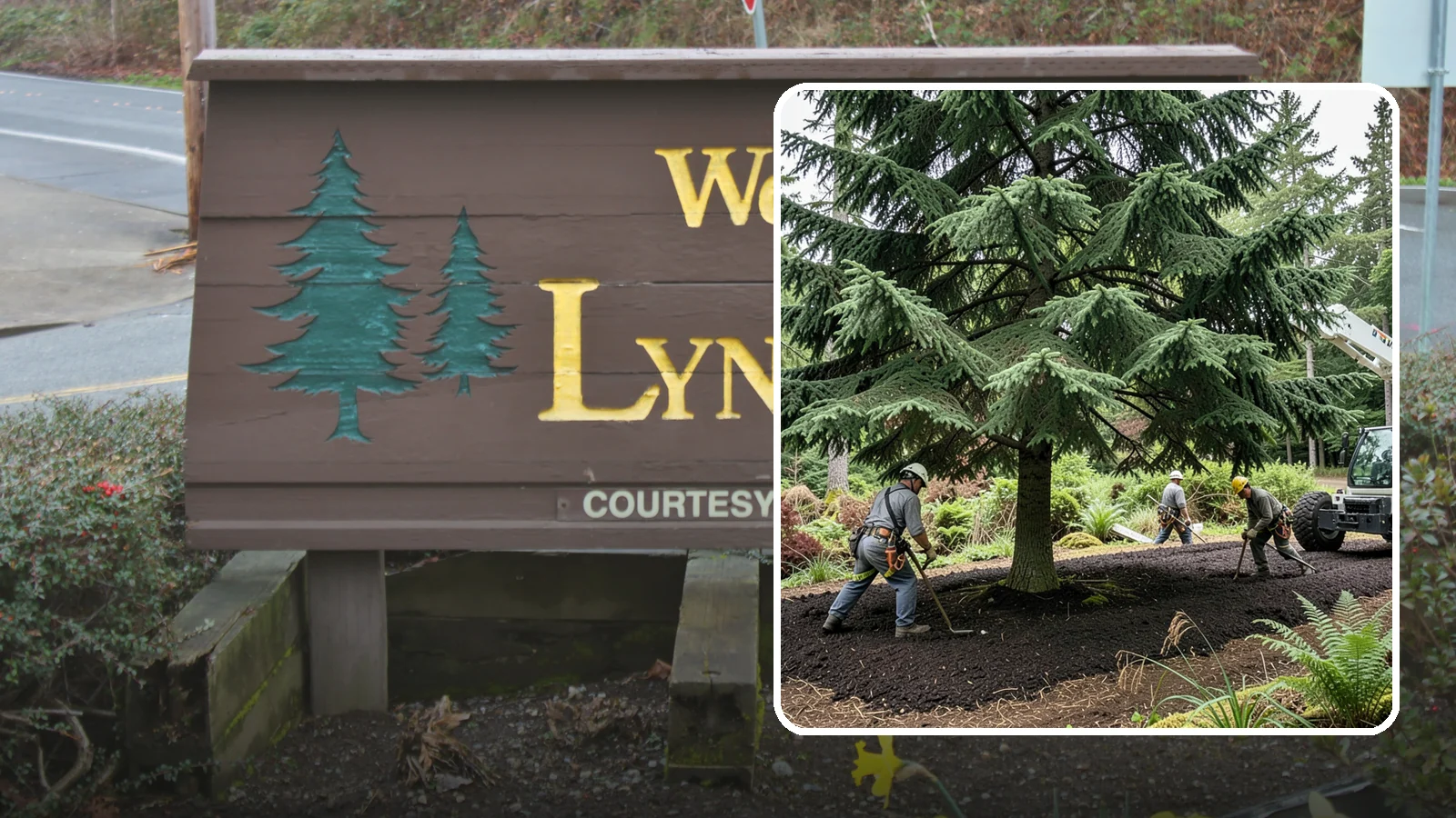 Mulching in Lynnwood, Snohomish County, WA - The application of mulch over the root zone.