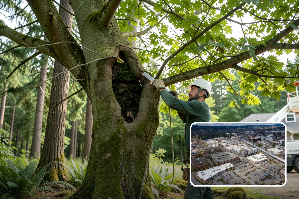 Mulching in Redmond, King County, WA - Supports long-term tree health and stability