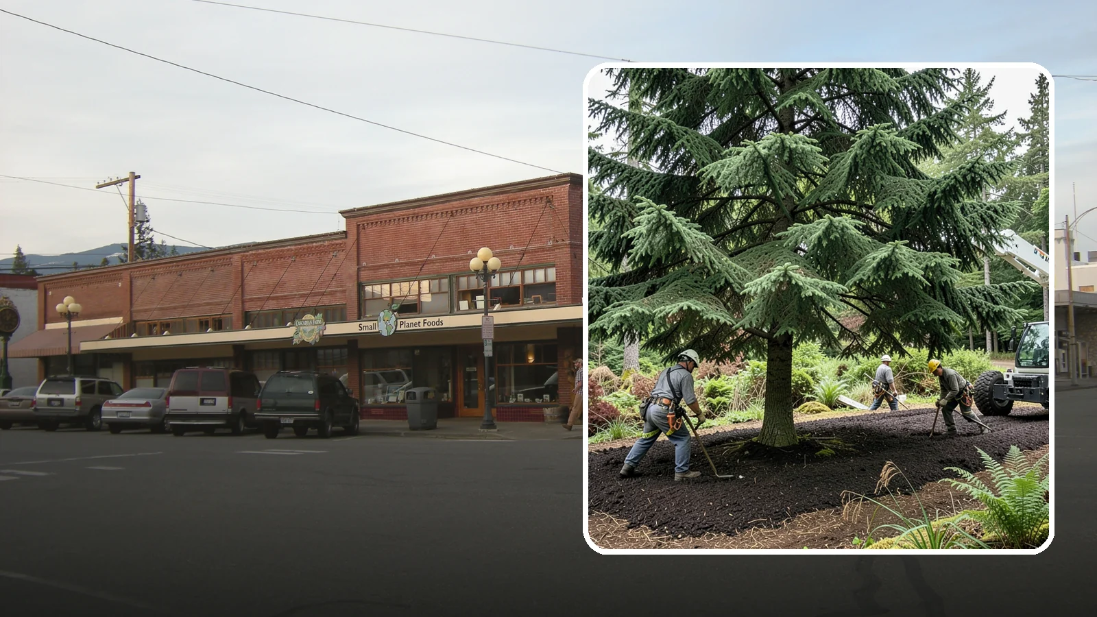 Mulching in Sedro-Woolley, Skagit County, WA - The application of mulch over the root zone.