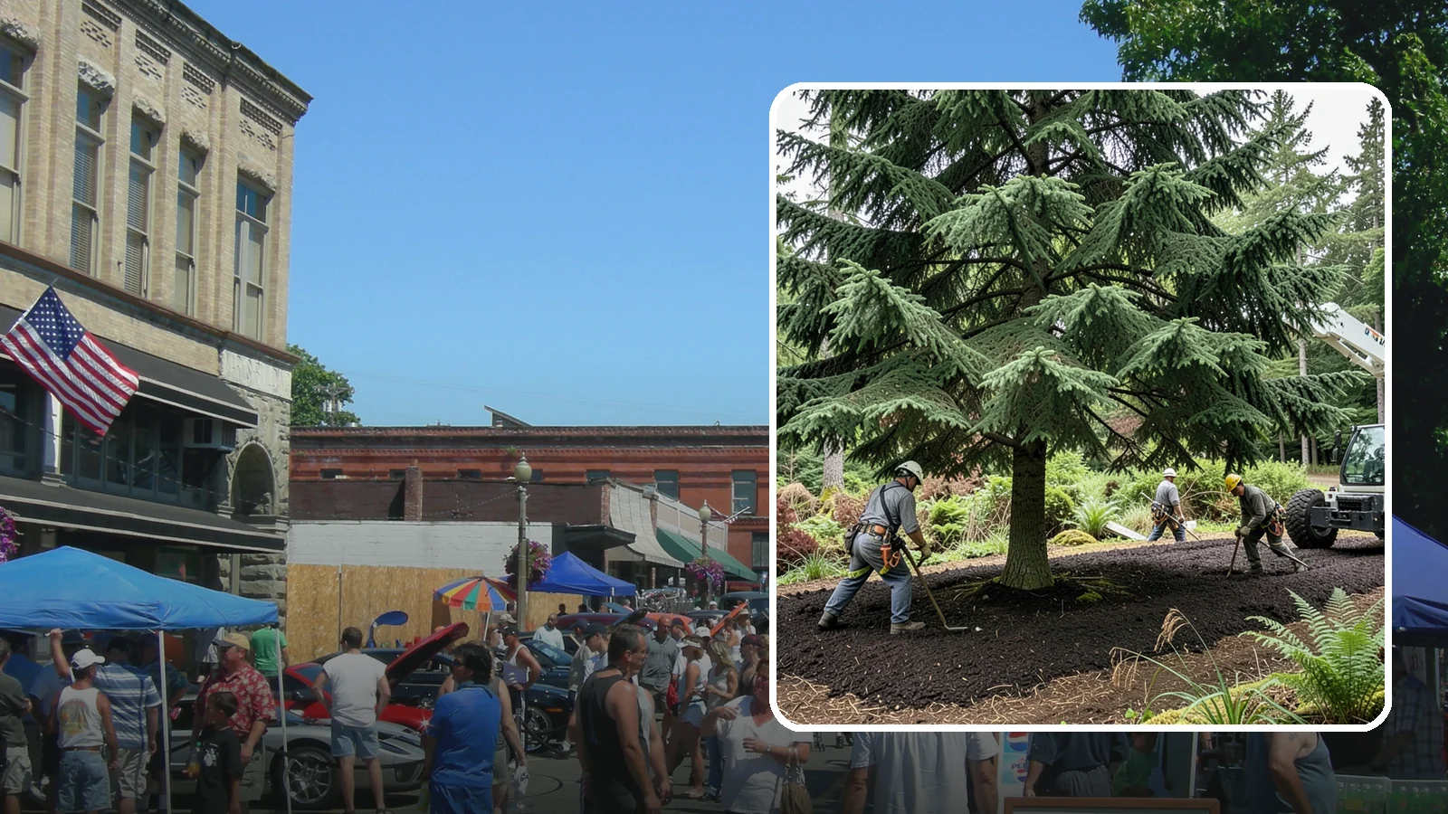 Mulching in Snohomish, Snohomish County, WA - The application of mulch over the root zone.