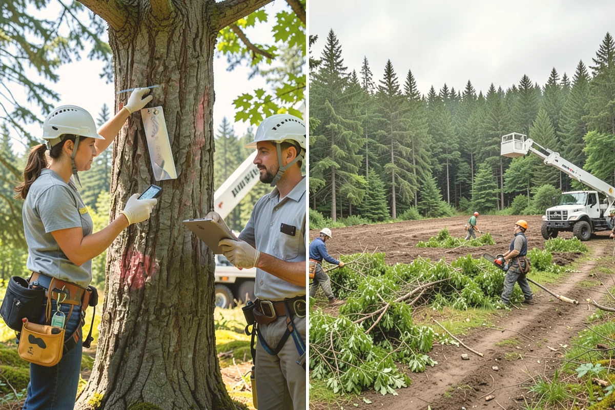 Mulching in Stanwood, Snohomish County, WA - Inspect the tree and its site