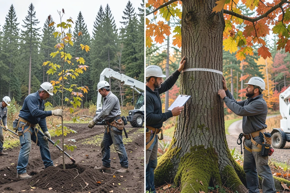 Mulching in Sumner, Pierce County, WA - Inspect the tree and its site