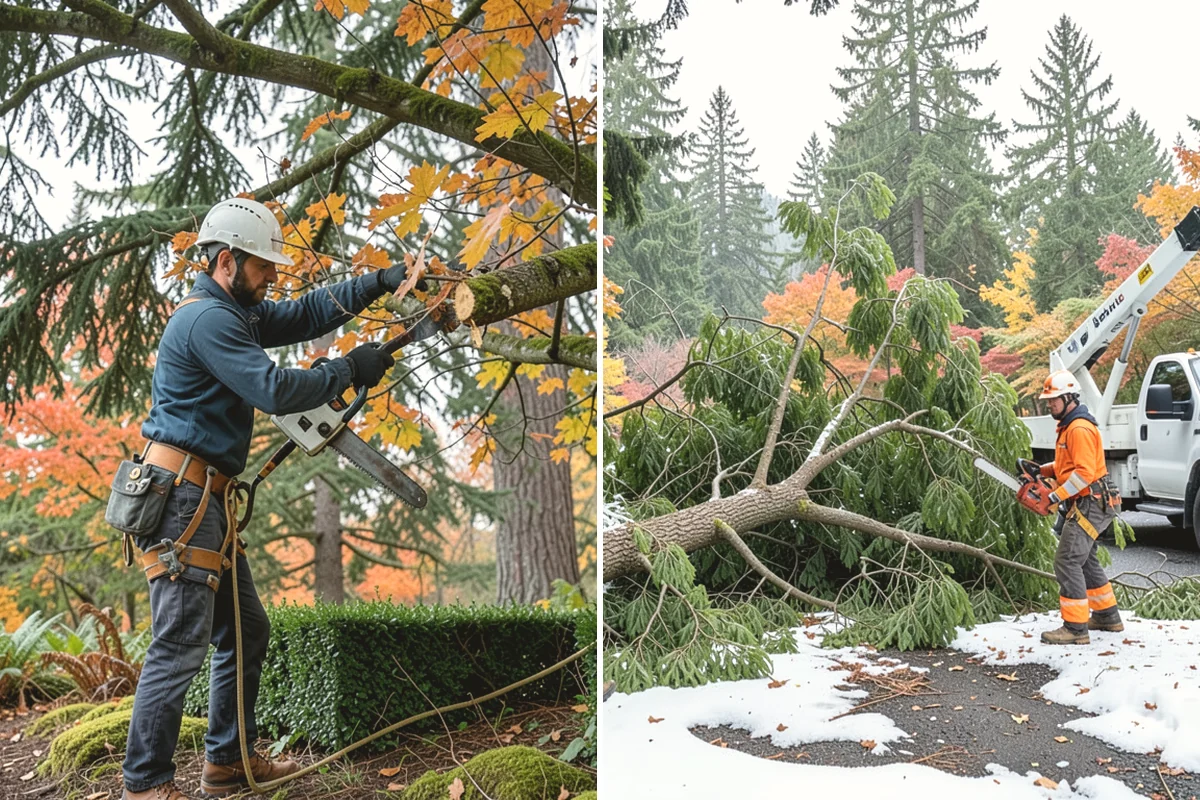 Mulching in University Place, Pierce County, WA - Inspect the tree and its site