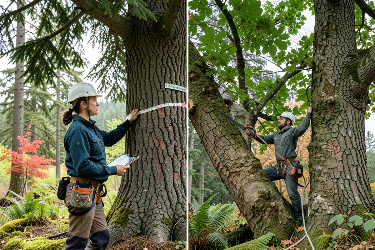 Multi-tree removal in Arlington, Snohomish County, WA - On-site assessment and hazard evaluation