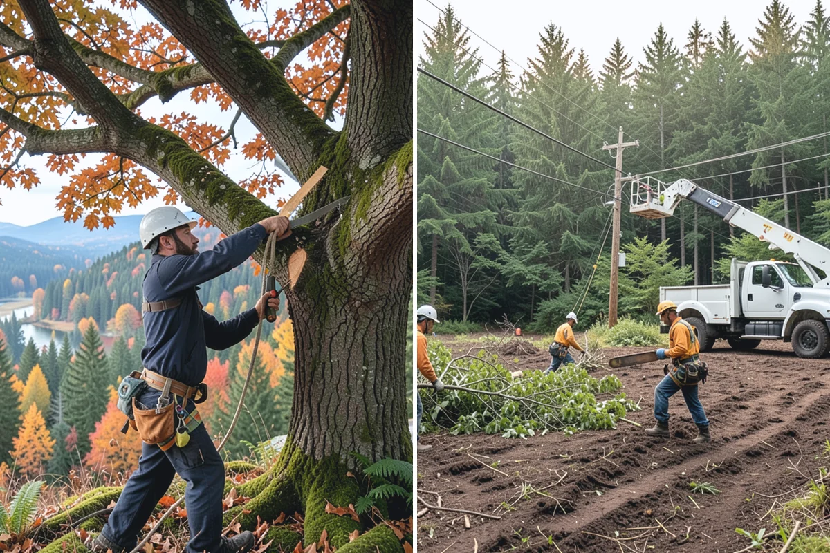 Multi-tree removal in Beaux Arts Village, King County, WA - On-site assessment and hazard evaluation
