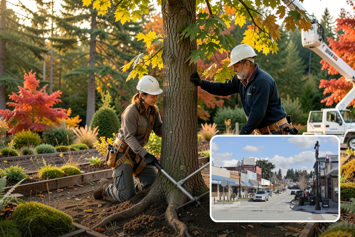 Multi-tree removal in Bothell, King County, WA - Removes safety hazards and reduces liability