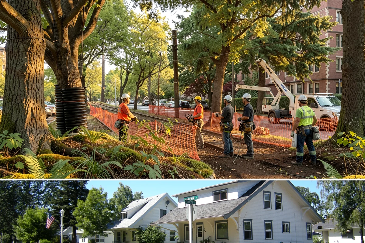 Multi-tree removal in DuPont, Pierce County, WA - This service is best performed year-round in the Puget Sound climate provided that ground conditions allow equipment mobility...