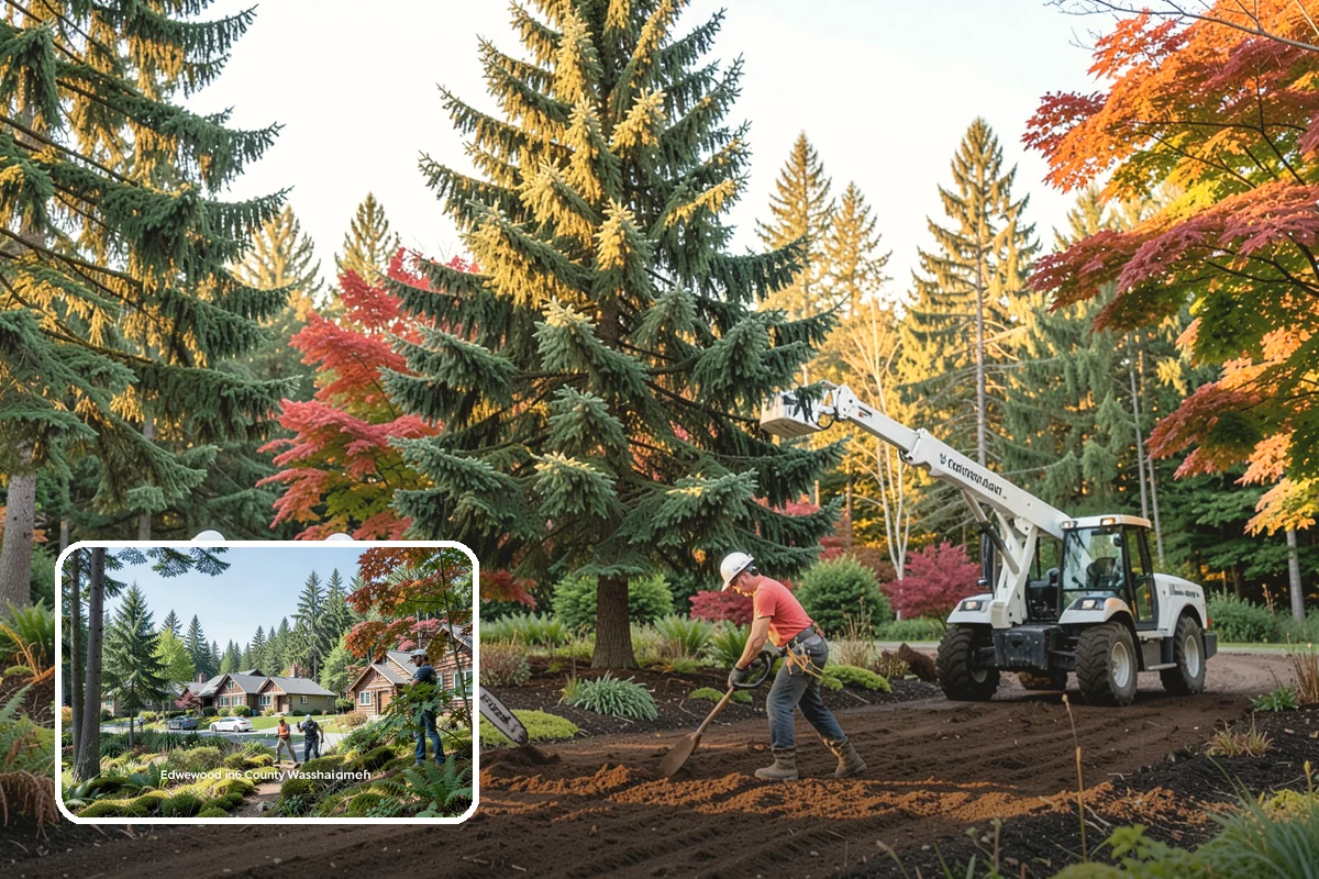 Multi-tree removal in Edgewood, Pierce County, WA - Removes safety hazards and reduces liability