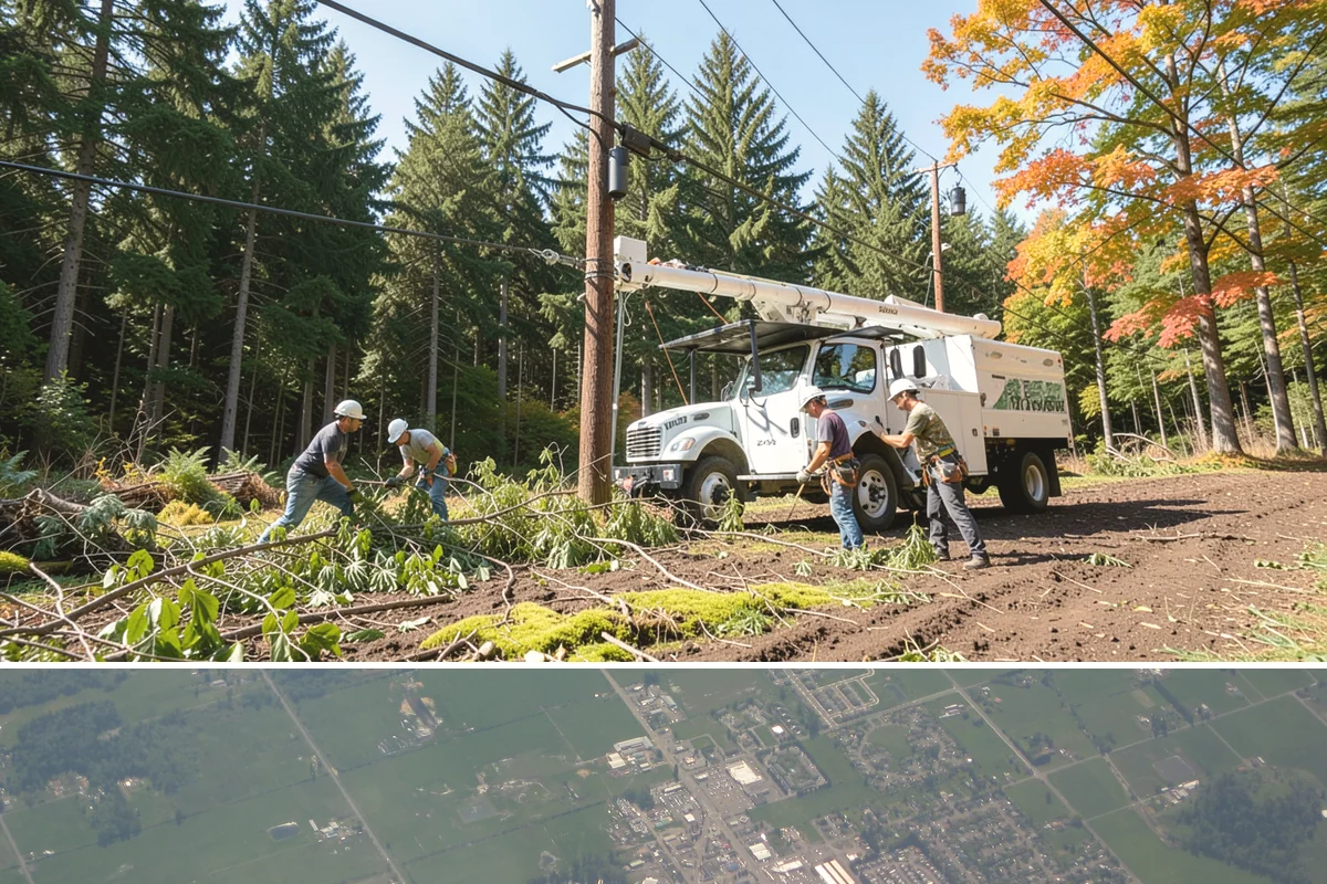 Multi-tree removal in Enumclaw, King County, WA - This service is best performed year-round in the Puget Sound climate provided that ground conditions allow equipment mobility...