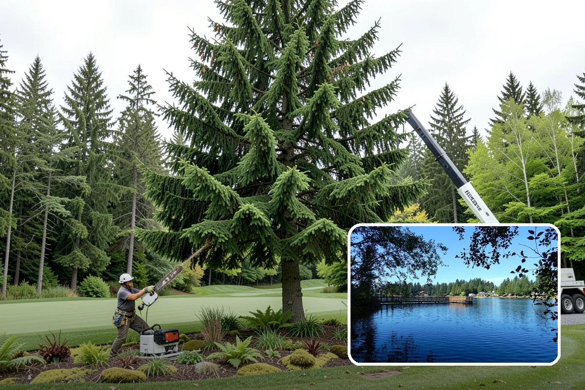 Multi-tree removal in Federal Way, King County, WA - Removes safety hazards and reduces liability