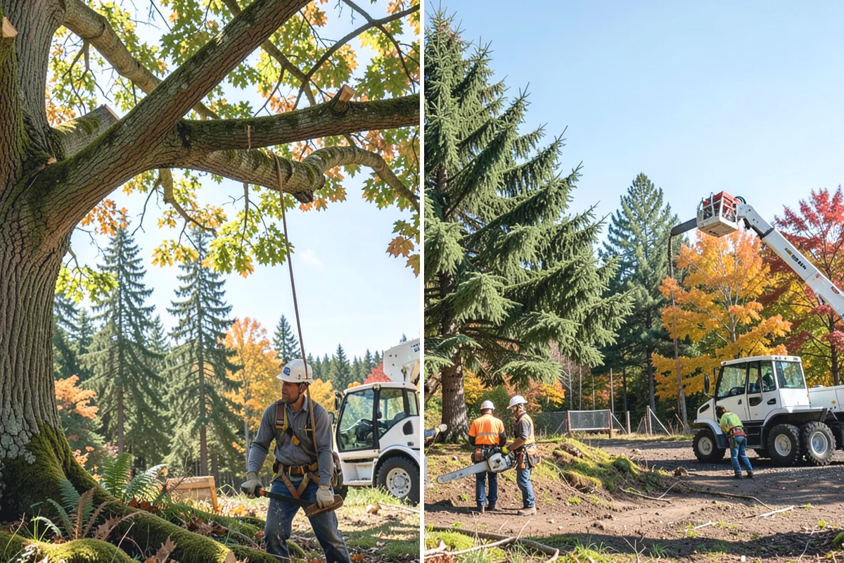 Multi-tree removal in Gold Bar, Snohomish County, WA - On-site assessment and hazard evaluation